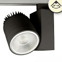 LED 3-phase track spot, 30�-50� focusable, 35W, CRi >92, rotatable, 3000K 4100lm, matt black