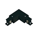 3-phase SERIE S1 - L-connector, N-conductor outside, predective connector inside, black
