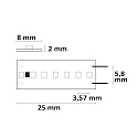 ISOLED LED CRI920 Linear ST8-Flex strip, 24V, 15W, IP20, ultrawarm white