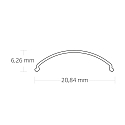 ISOLED Accessory for Profil CORNER10 SLIM - Cover COVER49 opal / satined, 200cm