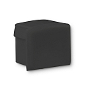 Accessory for profile SURF10 - endcap (1 pc.), EC81B, black, closed