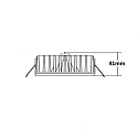 ISOLED recessed luminaire Sys-90 MiniAMP dimmable IP44, dimmable 10W 800lm 4000K 100� 100� CRI 92