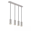 pendant luminaire 4 flames GU10 IP20, nickel matt dimmable