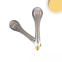 decorative filament lamp VINTAGE LINE WATERDROP switchable E27 3,8W 120lm 2200K 360° CRI >90 