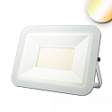 floodlight PAD 100W swivelling, CCT Switch, radio controllable, switchable IP65, white 