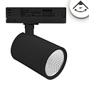 3-phase spot FOCUS FIX 38� swivelling, rotatable, switchable IP20, black 