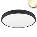ceiling luminaire PRO 500MM round, CCT Switch IP20, black dimmable