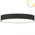 wall and ceiling luminaire DN1000 round, CCT Switch IP20, black dimmable