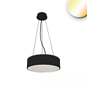 pendant luminaire DN600 down, round IP20, black dimmable