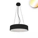 pendant luminaire DN800 down, round IP20, black dimmable