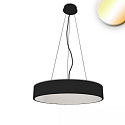 pendant luminaire DN1000 down, round IP20, black dimmable
