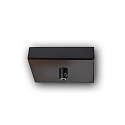 canopy INFINITY SQUARE BLACK 1 1-fold, square, without lamp socket