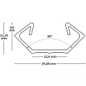 corner profile CORNER11N, black