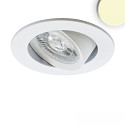recessed luminaire SLIM68 round IP40, white dimmable 8,6W 840lm 3000K