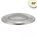 floor recessed luminaire ROUND � 45MM 60� rigid, passable, excl. LED driver IP67, silver 