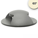 floor recessed luminaire 2SIDE 60MM 60� 2-fold, round IP67, grey, black 