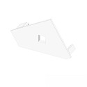 end cap EC111L (CORNER18) left, set of 1, with cable hole, white