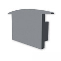 end cap EC227 (MAXI-EB V2 / SURF/DIVE 12) set of 1, closed, straight, grey