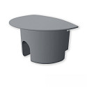 end cap EC232 (MAXI-EB V2 / SURF/DIVE 12) round, set of 1, with cable hole, grey