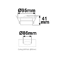 ISOLED motion detector SMART RADIO/SWITCH SYS-PRO / 0-10V PIR built-in version, analogue 0-10V dimming output, Sys-Pro controllable