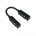 flex connector TRACK48 - FLEXIBLE 180� DALI controllable, 4-pole, universal, black