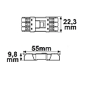 ISOLED plug-in connector 0.5-2.5MM�, MAX. 250V/10A 3-pole, wired through