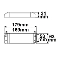 ISOLED LED driver TRAFO 48V IP20 - 0-150W SELV voltage constant, switchable