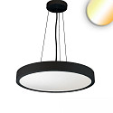pendant luminaire COLOR SWITCH ROUND - � 80CM CCT Switch, UGR < 19, multipower IP42, black dimmable
