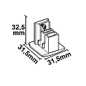 ISOLED 3-phase end cap SURFACE (DALI) surface-mounted version