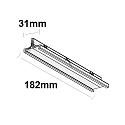 ISOLED 3-phase straight connector SURFACE (DALI) mechanical