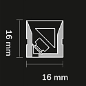 ISOLED fully siliconised LED strip NEONPRO940 CUSTOM TWIST+BEND B16H16 2-pole