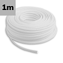 cable PVC COATED - 2X0,75MM� H05VV-F -BY THE METER, black