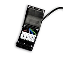 junction box 0,5-2,5MM�, MAX. 450V/16A 5-pole, wired through, black
