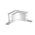 corner connector CORNER 90� HORIZONTAL - TRACK48 RECESSED isolated, mechanical, horizontal, white