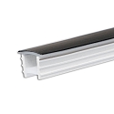 accessories profile cover FLEX-COVER10 TWIST+BEND, opal, black 2000cm