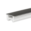 accessories profile cover FLEX-COVER16 TWIST+BEND, opal, black 2000cm