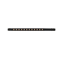 ISOLED track grid luminaire TRACK48 LINE+ MINI ON-OFF 34CM switchable, prismatic IP20, black matt 