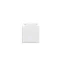 end cap TRACK48 FLAT H25 2 pcs., with cover, white