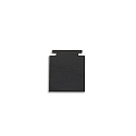 ISOLED end cap TRACK48 FLAT H25 2 pcs., with cover, black
