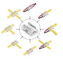ISOLED connector MULTI K3-205, clear