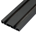 curtain rail CURTAIN 10 DOUBLE 1-fold, black