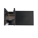 ISOLED L-connector HALON 1-fold, black