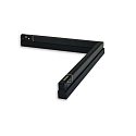 ISOLED track corner luminaire TRACK48 horizontal IP20, black dimmable