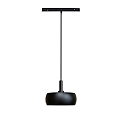ISOLED track pendant luminaire TRACK48 CIRCLE IP20, black dimmable