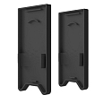 end cap EC 121 HALON 2 pcs., with cover, black