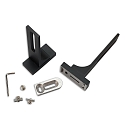wall holder 2 pcs., long, black