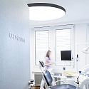 ISOLED ceiling luminaire DN1000 IP44, black dimmable