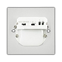 ISOLED wall recessed luminaire SYS-WALL68 IP44, white 