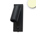 reading lamp with USB connection, black 
