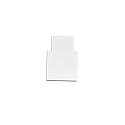 end cap TRACK48 FLAT H25 2 pcs., with cover, white